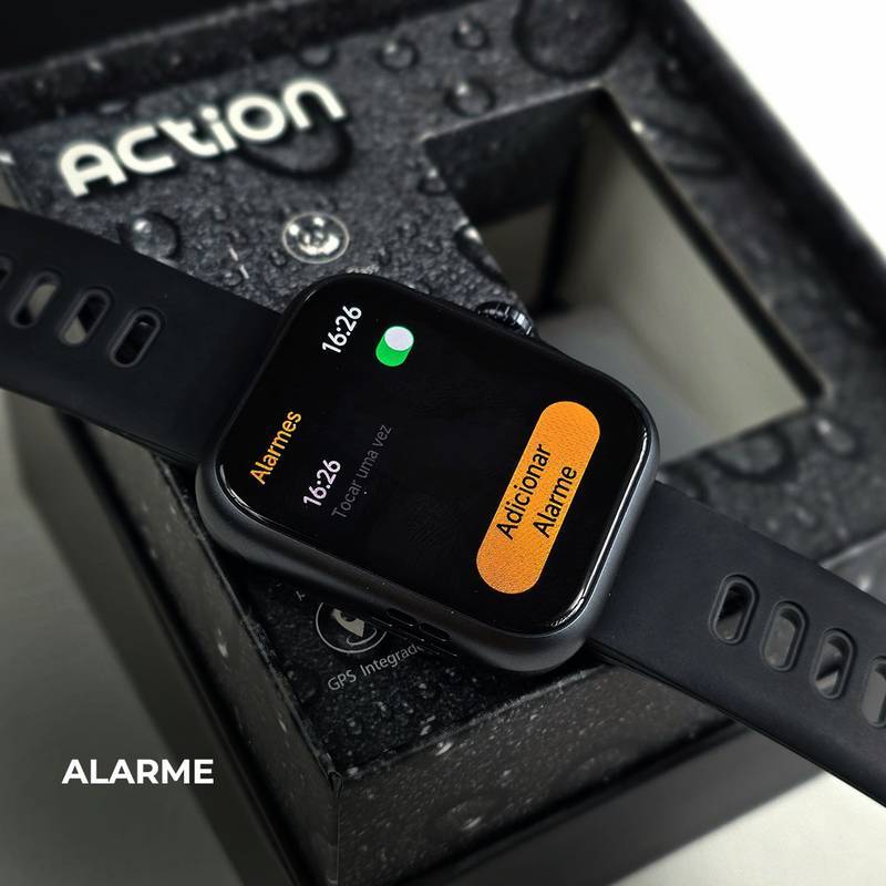 ACTION WEARZONE | ALEXA integrada | A PROVA D'ÁGUA, GPS integrado | Smartwatch Esportivo