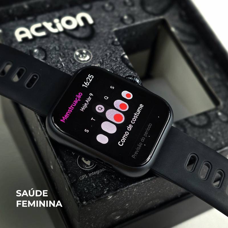 ACTION WEARZONE | ALEXA integrada | A PROVA D'ÁGUA, GPS integrado | Smartwatch Esportivo