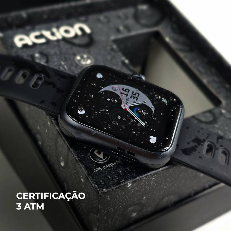 ACTION WEARZONE | ALEXA integrada | A PROVA D'ÁGUA, GPS integrado | Smartwatch Esportivo