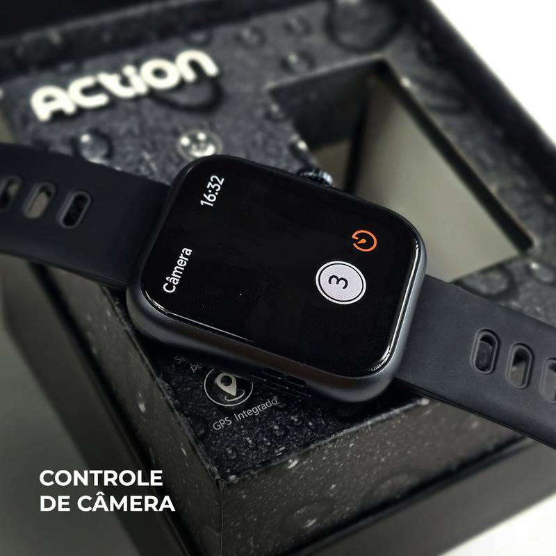 ACTION WEARZONE | ALEXA integrada | A PROVA D'ÁGUA, GPS integrado | Smartwatch Esportivo