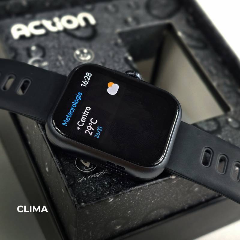 ACTION WEARZONE | ALEXA integrada | A PROVA D'ÁGUA, GPS integrado | Smartwatch Esportivo