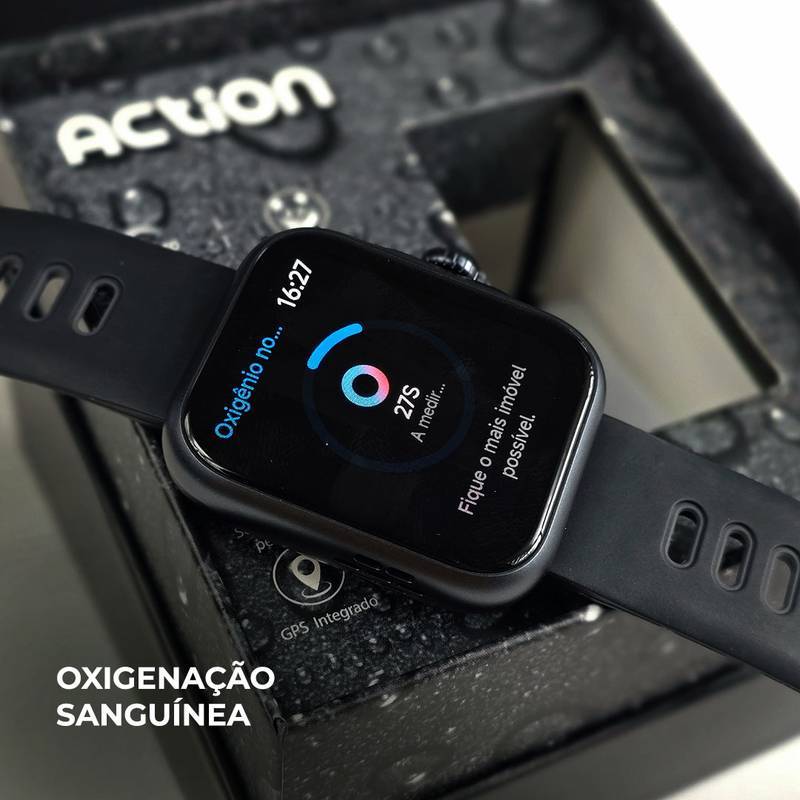 ACTION WEARZONE | ALEXA integrada | A PROVA D'ÁGUA, GPS integrado | Smartwatch Esportivo