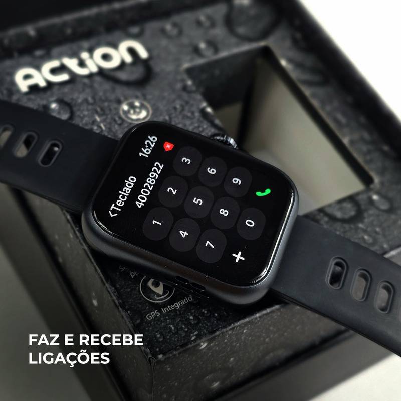 ACTION WEARZONE | ALEXA integrada | A PROVA D'ÁGUA, GPS integrado | Smartwatch Esportivo