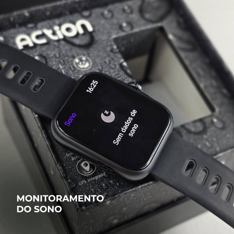 ACTION WEARZONE | ALEXA integrada | A PROVA D'ÁGUA, GPS integrado | Smartwatch Esportivo