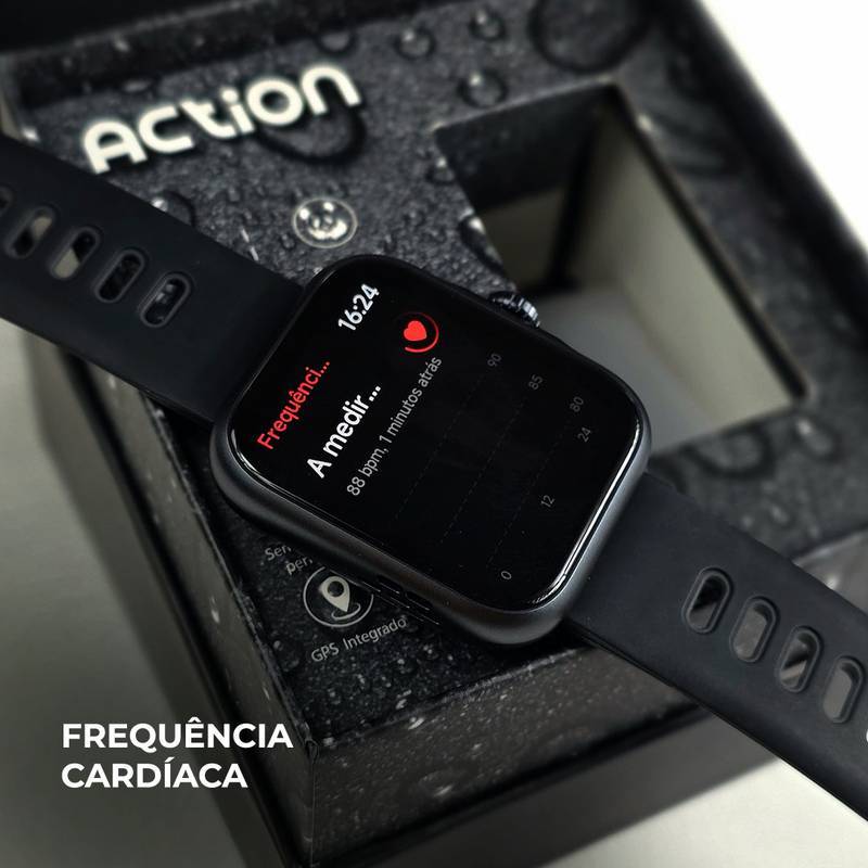 ACTION WEARZONE | ALEXA integrada | A PROVA D'ÁGUA, GPS integrado | Smartwatch Esportivo