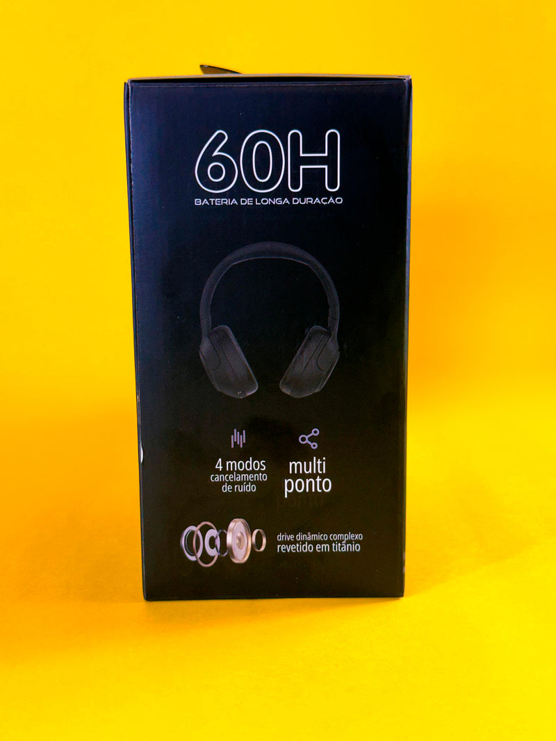 HEADSET WZ08 | CANCELAMENTO DE RUÍDO PROFUNDO| ATÉ 60 HORAS DE BATERIA| CHAMADAS EM HD