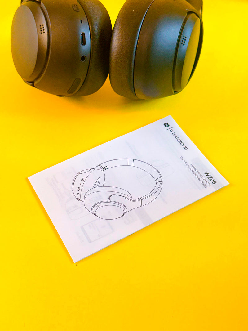 HEADSET WZ08 | CANCELAMENTO DE RUÍDO PROFUNDO| ATÉ 60 HORAS DE BATERIA| CHAMADAS EM HD
