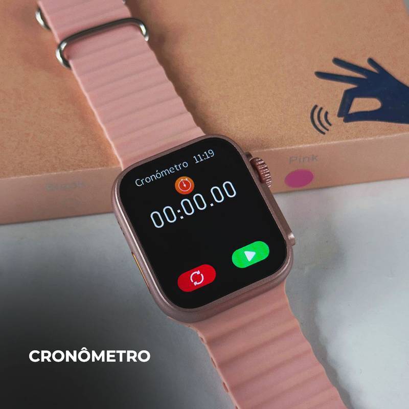 WS26 Ultra 2 mini 44mm | 4 pulseiras | Acabamento premium | Dual touch
