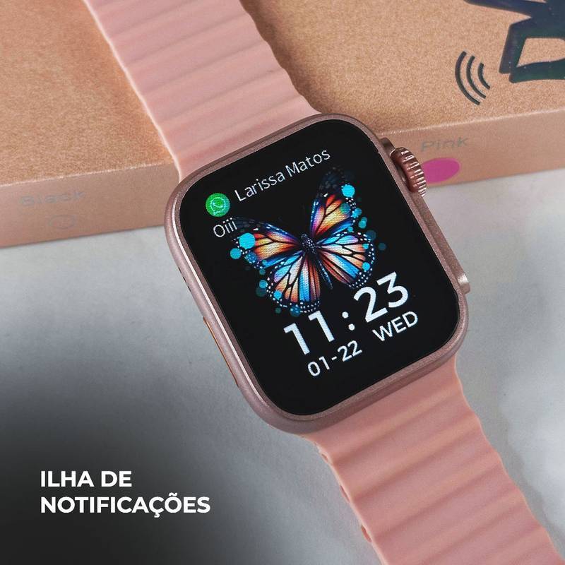 WS26 Ultra 2 mini 44mm | 4 pulseiras | Acabamento premium | Dual touch