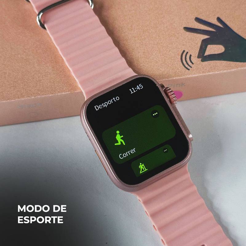 WS26 Ultra 2 mini 44mm | 4 pulseiras | Acabamento premium | Dual touch